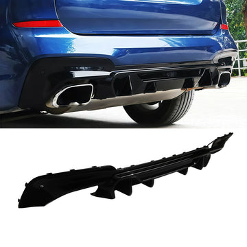 Rear Diffuser For 2018-2021 BMW G01 X3 M-Sport M40i Rear Bumper Lip Gloss Black